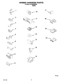 06 - Wiring Harness Parts parts for Whirlpool Washer WTW5520SQ0 from AppliancePartsPros.com