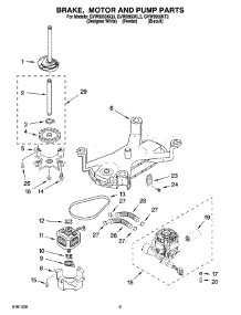 05 - Brake, Motor And Pump Parts parts for Whirlpool Washer GVW9959KT3 from AppliancePartsPros.com
