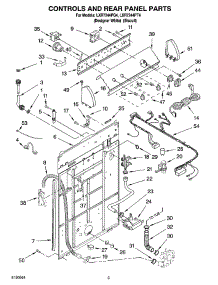 02 - Controls And Rear Panel Parts parts for Whirlpool Washer LXR7244PQ4 from AppliancePartsPros.com