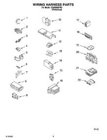 06 - Wiring Harness Parts parts for Whirlpool Washer GSW9800PW2 from AppliancePartsPros.com
