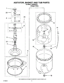 03 - Agitator, Basket And Tub Parts parts for Whirlpool Washer LSB6000PQ1 from AppliancePartsPros.com