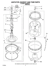 03 - Agitator, Basket And Tub Parts parts for Whirlpool Washer LSC9000PW1 from AppliancePartsPros.com