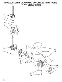 04 - Brake, Clutch, Gearcase, Motor And Pump Parts parts for Whirlpool Washer LSN2000PG3 from AppliancePartsPros.com