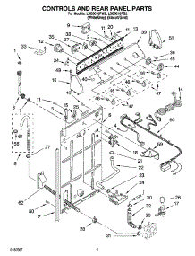 02 - Controls And Rear Panel Parts parts for Whirlpool Washer LSQ9010PG2 from AppliancePartsPros.com