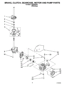 05 - Brake, Clutch, Gearcase, Motor And Pump Parts parts for Whirlpool Washer LSQ9550PW1 from AppliancePartsPros.com