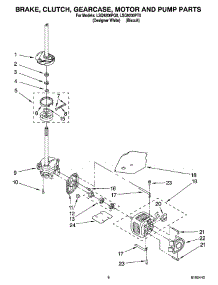 05 - Brake, Clutch, Gearcase, Motor And Pump Parts parts for Whirlpool Washer LSQ9200PT0 from AppliancePartsPros.com