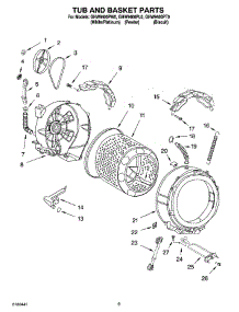05 - Tub And Basket Parts parts for Whirlpool Washer GHW9400PW0 from AppliancePartsPros.com