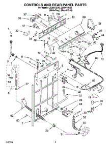 02 - Controls And Rear Panel Parts parts for Whirlpool Washer LSQ9010LW3 from AppliancePartsPros.com