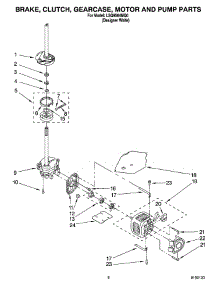 05 - Brake, Clutch, Gearcase, Motor And Pump Parts parts for Whirlpool Washer LSQ9564MQ0 from AppliancePartsPros.com