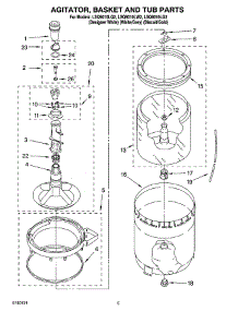 03 - Agitator, Basket And Tub Parts parts for Whirlpool Washer LSQ9010LG2 from AppliancePartsPros.com