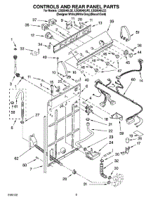 02 - Controls And Rear Panel Parts parts for Whirlpool Washer LSQ9549LG2 from AppliancePartsPros.com