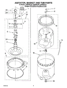 03 - Agitator, Basket And Tub Parts parts for Whirlpool Washer LSQ9549LG2 from AppliancePartsPros.com