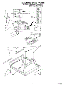 05 - Machine Base Parts parts for Whirlpool Washer LSQ9600LW1 from AppliancePartsPros.com
