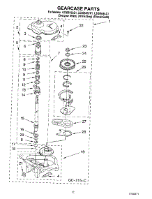 08 - Gearcase Parts parts for Whirlpool Washer LSQ9549LG1 from AppliancePartsPros.com