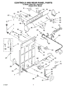 02 - Controls And Rear Panel parts for Whirlpool Washer LSQ9211KT1 from AppliancePartsPros.com