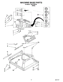 08 - Machine Base parts for Whirlpool Washer CAE2762KQ0 from AppliancePartsPros.com