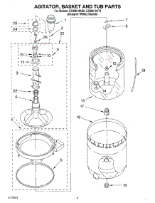 03 - Agitator, Basket And Tub parts for Whirlpool Washer LSQ9010KT0 from AppliancePartsPros.com