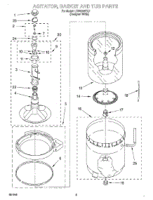 03 - Agitator, Basket And Tub parts for Whirlpool Washer LSW9245EQ1 from AppliancePartsPros.com