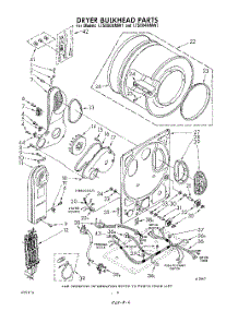05 - Dryer Bulkhead parts for Whirlpool Washer Dryer Combo LT5000XMW1 from AppliancePartsPros.com