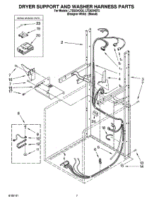 05 - Dryer Support And Washer Harness Parts parts for Whirlpool Washer Dryer Combo LTE6234DQ3 from AppliancePartsPros.com