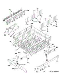 03 - Upper Rack Assembly parts for Ge Dishwasher PDW8612J03SS from AppliancePartsPros.com