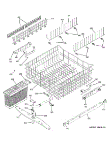 03 - Upper Rack Assembly parts for Ge Dishwasher PDW7880J10SS from AppliancePartsPros.com