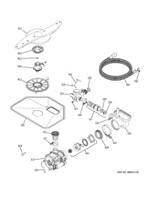 05 - Motor-Pump Mechanism parts for Ge Dishwasher GLD4100M00WW from AppliancePartsPros.com