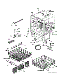 02 - Body Parts parts for Ge Dishwasher GSD5500G00BB from AppliancePartsPros.com