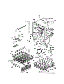 02 - Body Parts parts for Ge Dishwasher GSD5110D01AA from AppliancePartsPros.com