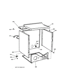 03 - Cabinet parts for Ge Dryer DBXR463PG1CC from AppliancePartsPros.com