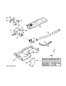 06 - Gas Valve & Burner Assembly parts for Ge Dryer DMCD330GH1WC from AppliancePartsPros.com