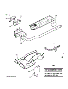 05 - Gas Valve & Burner Assembly parts for Ge Dryer DBXR463PG1CC from AppliancePartsPros.com