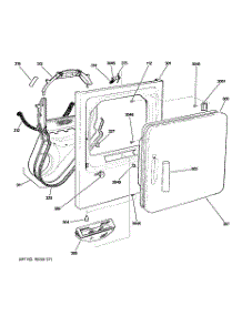 02 - Front Panel & Door parts for Ge Dryer DRSR483GG2CC from AppliancePartsPros.com