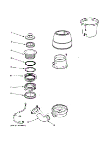 01 - Disposer Parts For Ge Disposer Gfc535t From Appliancepartspros.Com