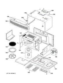 02 - Oven Cavity parts for Ge Microwave SCA1000HWW03 from AppliancePartsPros.com