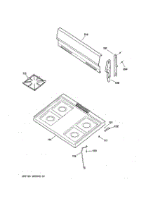02 - Cooktop parts for Ge Range JGBS04PPA1WH from AppliancePartsPros.com