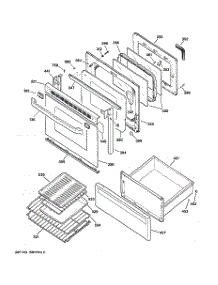 03 - Door & Body Parts parts for Ge Range JB960WY1 from AppliancePartsPros.com
