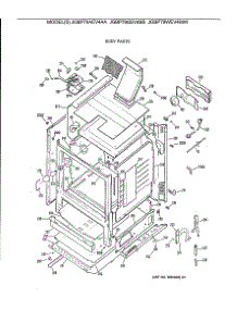 03 - Body Parts parts for Ge Range JGBP79AEV4AA from AppliancePartsPros.com