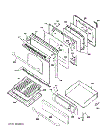 04 - Door & Drawer Parts parts for Ge Range JGBP28SEL1SS from AppliancePartsPros.com