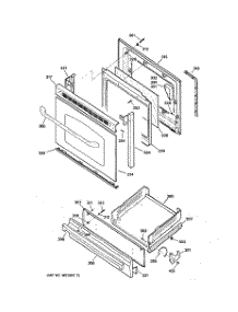 04 - Door & Drawer Parts parts for Ge Range JGBS23BEL1BB from AppliancePartsPros.com