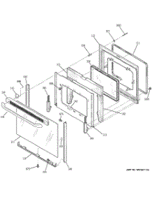 04 - Door parts for Ge Range JBP72BK3BB from AppliancePartsPros.com