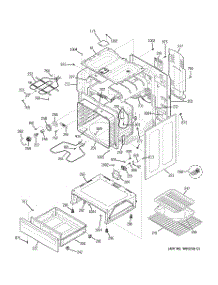 03 - Body Parts parts for Ge Range JBP24BB5WH from AppliancePartsPros.com