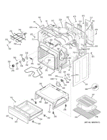 03 - Body Parts parts for Ge Range JBP67BD2CT from AppliancePartsPros.com