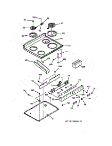 02 - Controls & Cooktop parts for Ge Range JBS05Y2WH from AppliancePartsPros.com