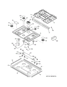 02 - Cooktop parts for Ge Range JGSP28SEK4SS from AppliancePartsPros.com