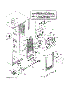 04 - Freezer Section parts for Ge Refrigerator PSC23NSTDSS from AppliancePartsPros.com