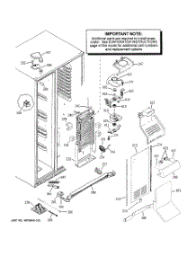 04 - Freezer Section parts for Ge Refrigerator PSF23NGTCWW from AppliancePartsPros.com