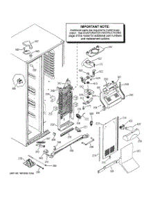 04 - Freezer Section parts for Ge Refrigerator PSI23NGNABB from AppliancePartsPros.com