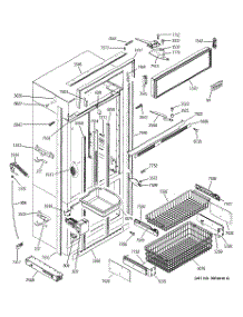 03 - Freezer Section, Trim & Components parts for Ge Refrigerator ZIC360NRDRH from AppliancePartsPros.com