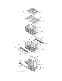 06 - Freezer Shelves parts for Ge Refrigerator PSK29NGWACCC from AppliancePartsPros.com